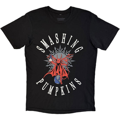 Black - Front - The Smashing Pumpkins Unisex Adult Mission To Mars Carbon Back Print T-Shirt