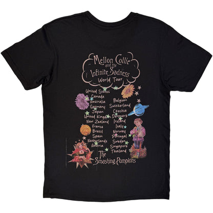 Black - Back - The Smashing Pumpkins Unisex Adult Celestial Carbon Back Print T-Shirt