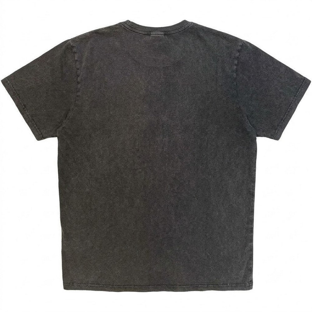Charcoal Grey - Back - The Smashing Pumpkins Unisex Adult Sacred Heart Stone Wash T-Shirt