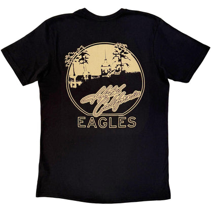 Black - Back - Eagles Unisex Adult Hotel California Back Print T-Shirt