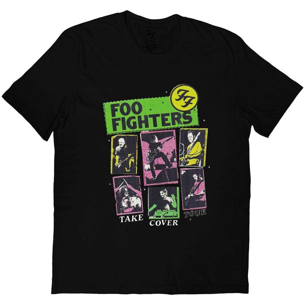 Black - Front - Foo Fighters Unisex Adult Take Cover Tour T-Shirt