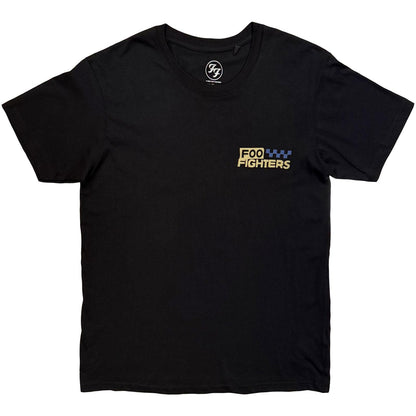 Black - Front - Foo Fighters Unisex Adult Snake Back Print T-Shirt