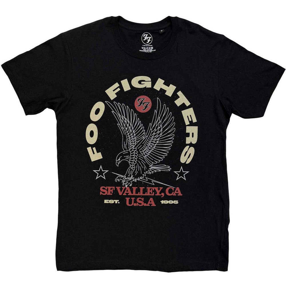 Black - Front - Foo Fighters Unisex Adult Eagle T-Shirt