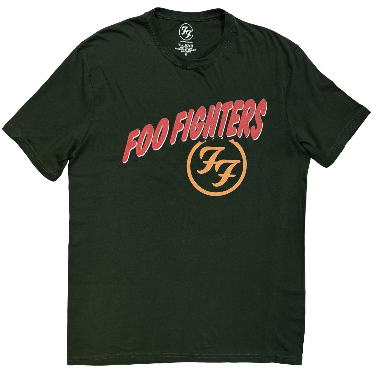 Green - Front - Foo Fighters Unisex Adult Exhausted Back Print T-Shirt