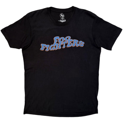 Black - Front - Foo Fighters Unisex Adult Space Butterflies Back Print Carbon T-Shirt