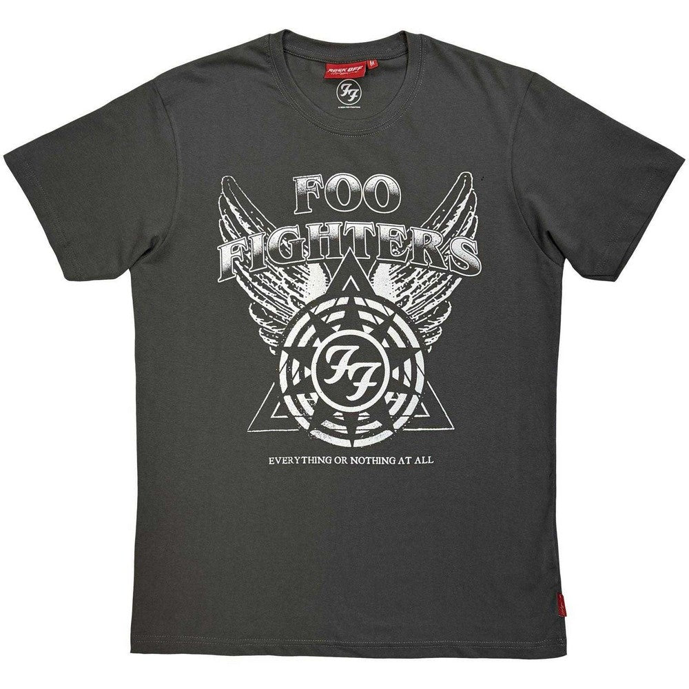 Taupe - Front - Foo Fighters Unisex Adult Unplugged EONAA Logo T-Shirt