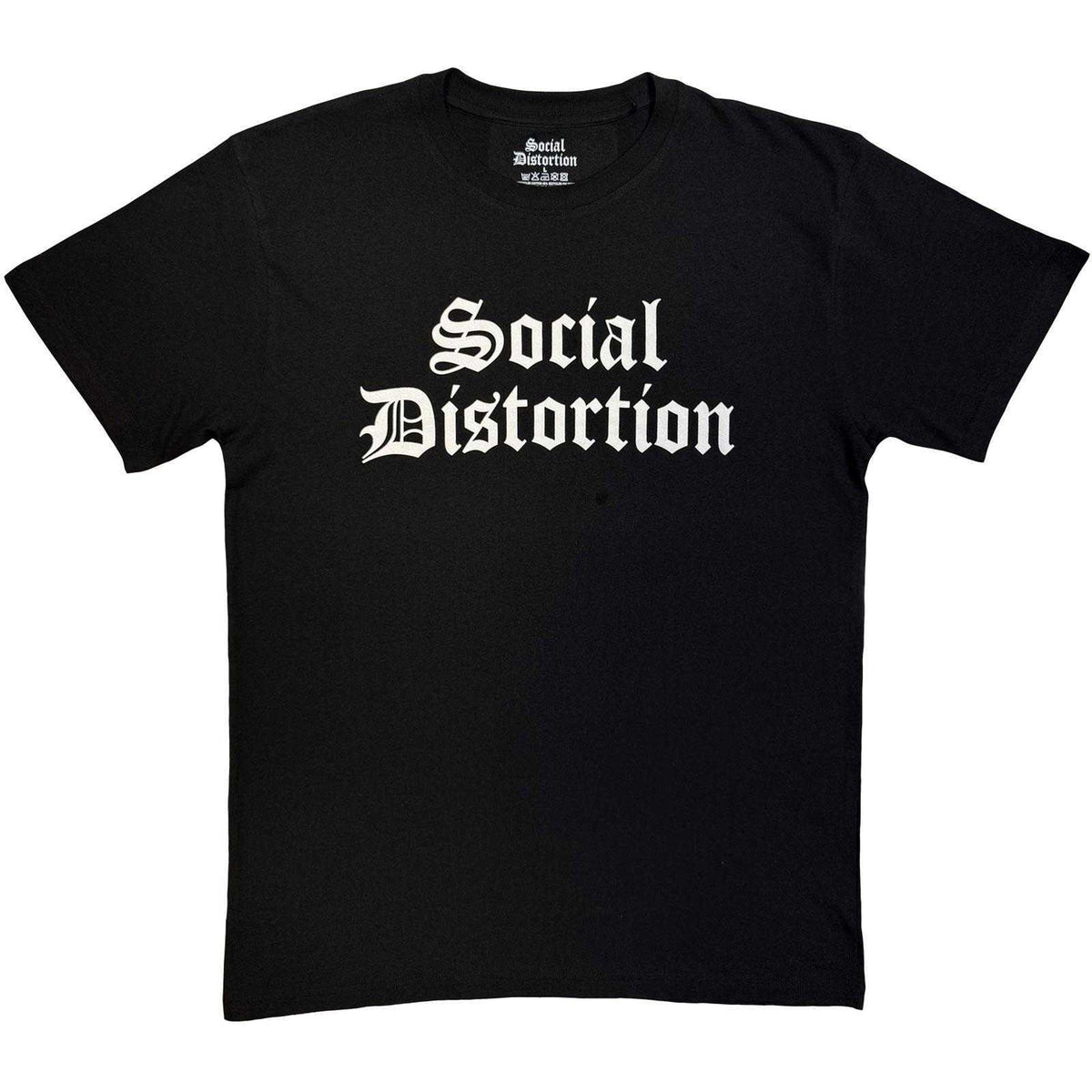 Black - Front - Social Distortion Unisex Adult Mono Logo T-Shirt