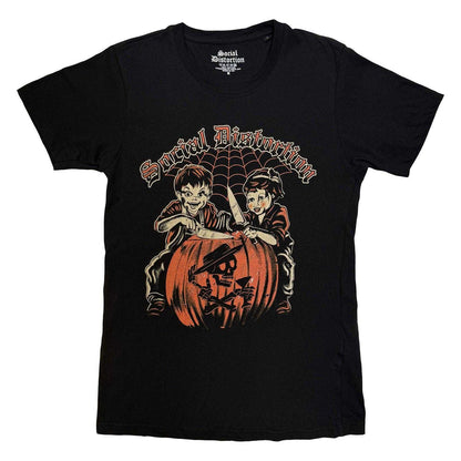 Black - Front - Social Distortion Unisex Adult Halloween T-Shirt