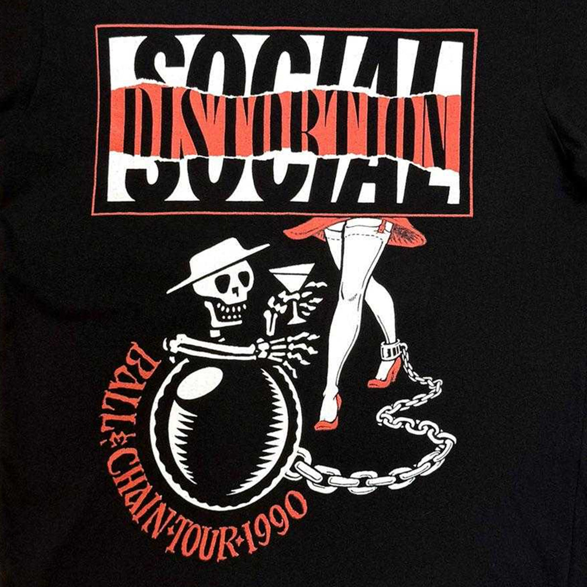 Black - Side - Social Distortion Unisex Adult Ball And Chain T-Shirt