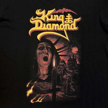 Black - Side - King Diamond Unisex Adult Fatal Portrait Collage T-Shirt