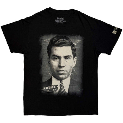 Black - Front - Social Distortion Unisex Adult Lucky Sleeve Print T-Shirt