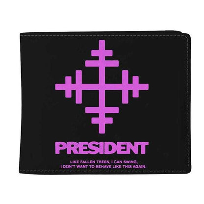 Black - Front - President Lyric Key Wallet