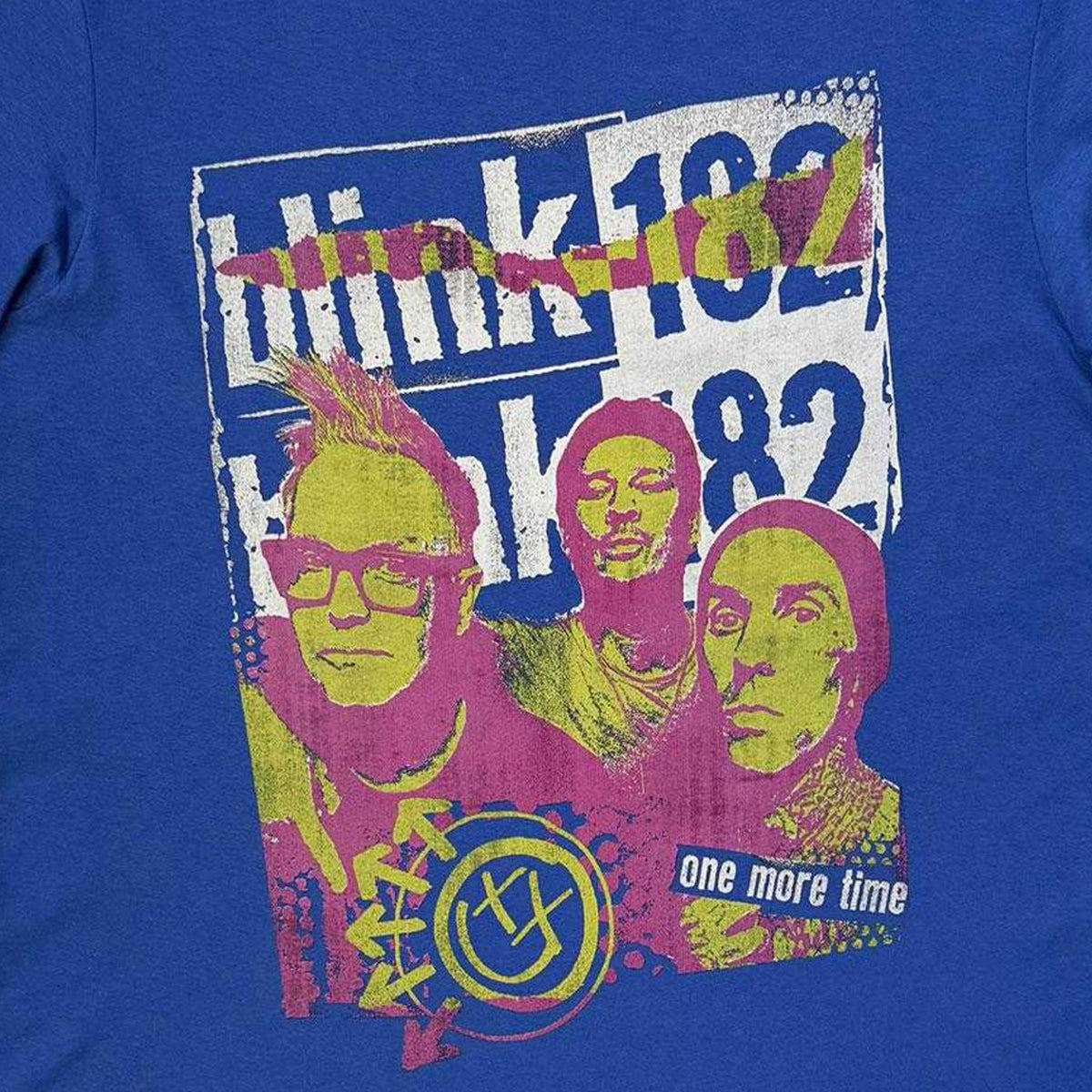 Blue - Side - Blink 182 Unisex Adult One More Time T-Shirt