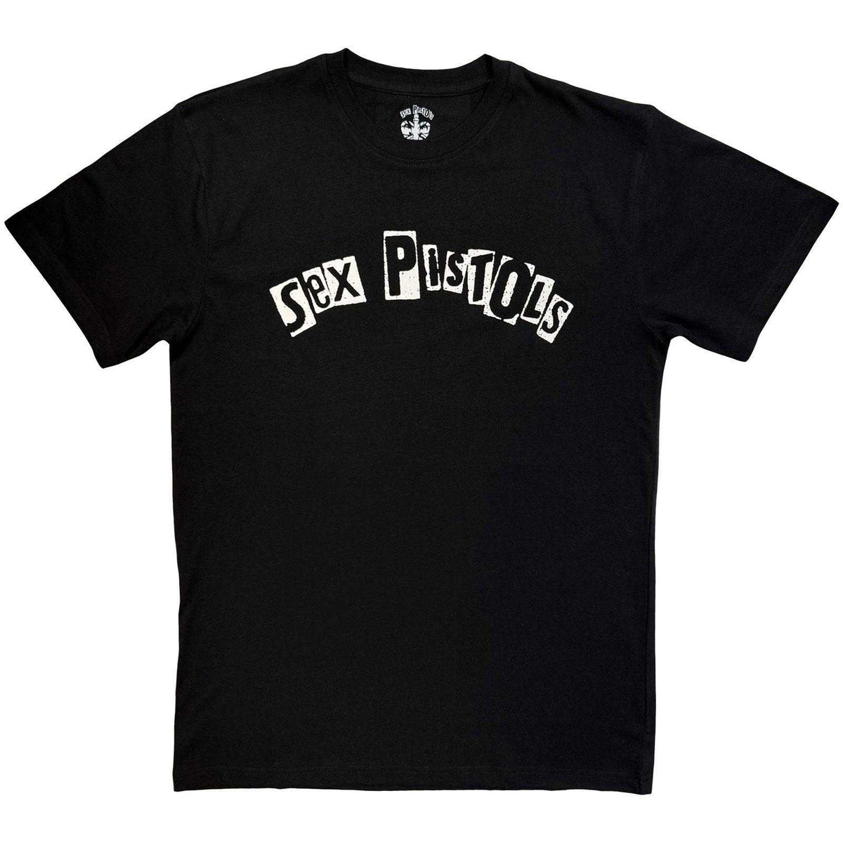 Black - Front - Sex Pistols Unisex Adult Mono Logo T-Shirt