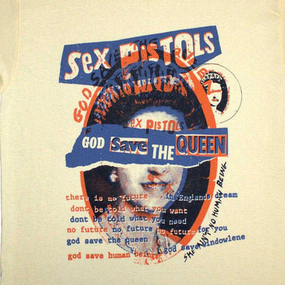 Yellow - Side - Sex Pistols Unisex Adult God Save The Queen Overlay T-Shirt