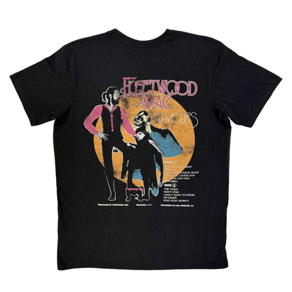 Black - Back - Fleetwood Mac Unisex Adult Rumours Back Print Carbon T-Shirt