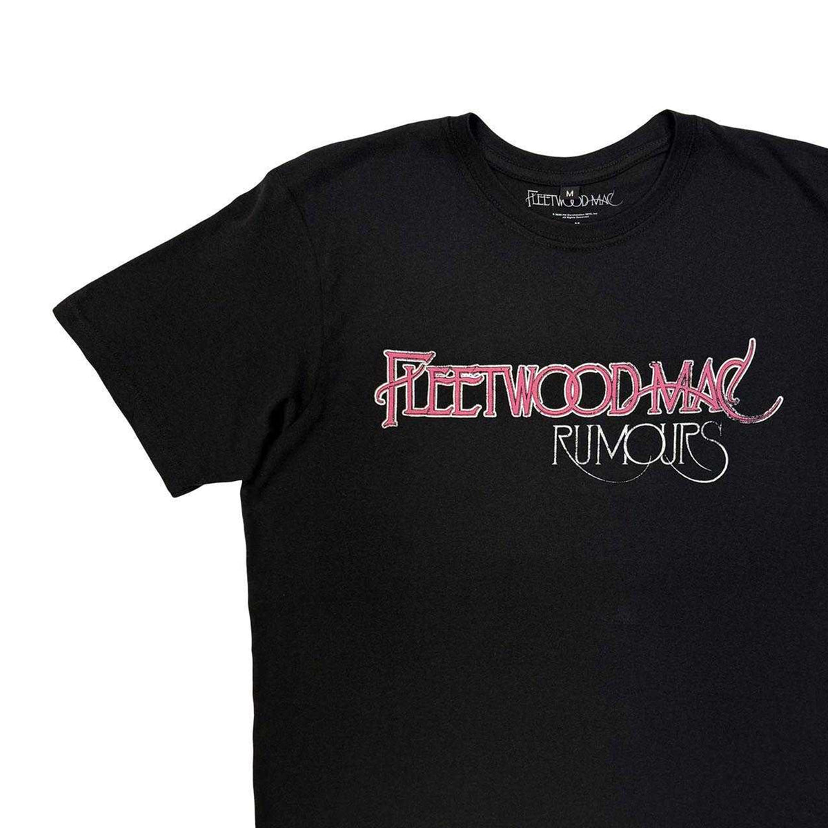 Black - Side - Fleetwood Mac Unisex Adult Rumours Back Print Carbon T-Shirt