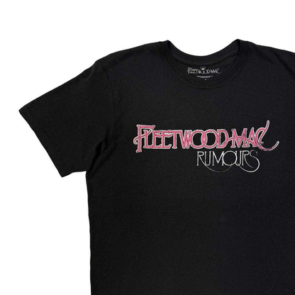 Black - Side - Fleetwood Mac Unisex Adult Rumours Back Print Carbon T-Shirt