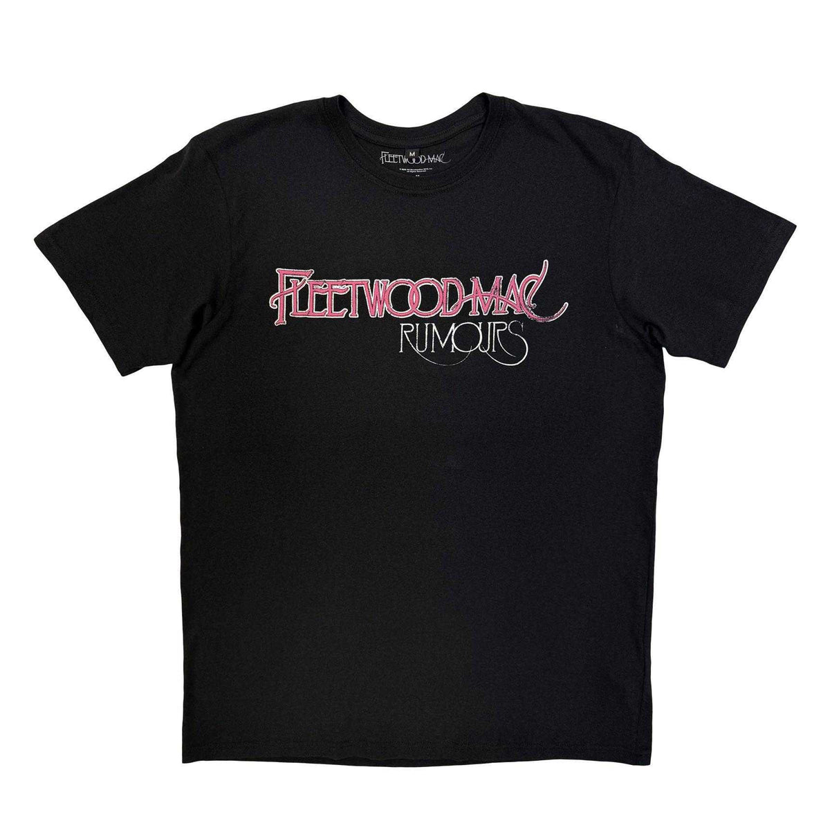 Black - Front - Fleetwood Mac Unisex Adult Rumours Back Print Carbon T-Shirt