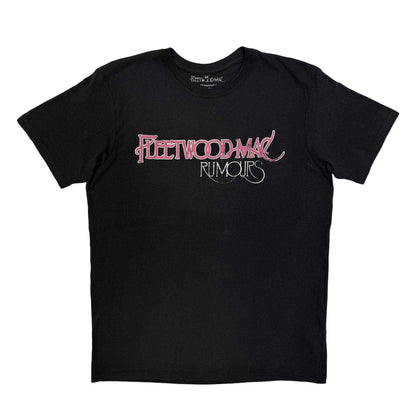Black - Front - Fleetwood Mac Unisex Adult Rumours Back Print Carbon T-Shirt