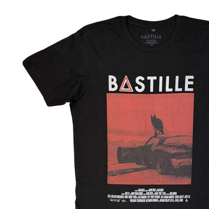 Black - Side - Bastille Unisex Adult Bad Blood Wolf Carbon T-Shirt