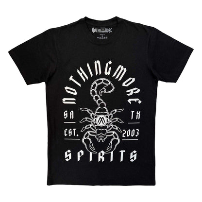 Black - Front - Nothing More Unisex Adult Scorpion Carbon T-Shirt
