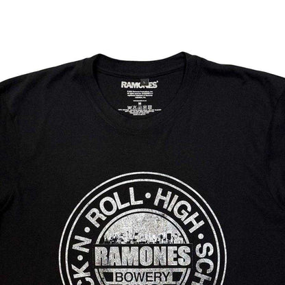 Black - Side - Ramones Unisex Adult Rock N´ Roll High School Carbon T-Shirt