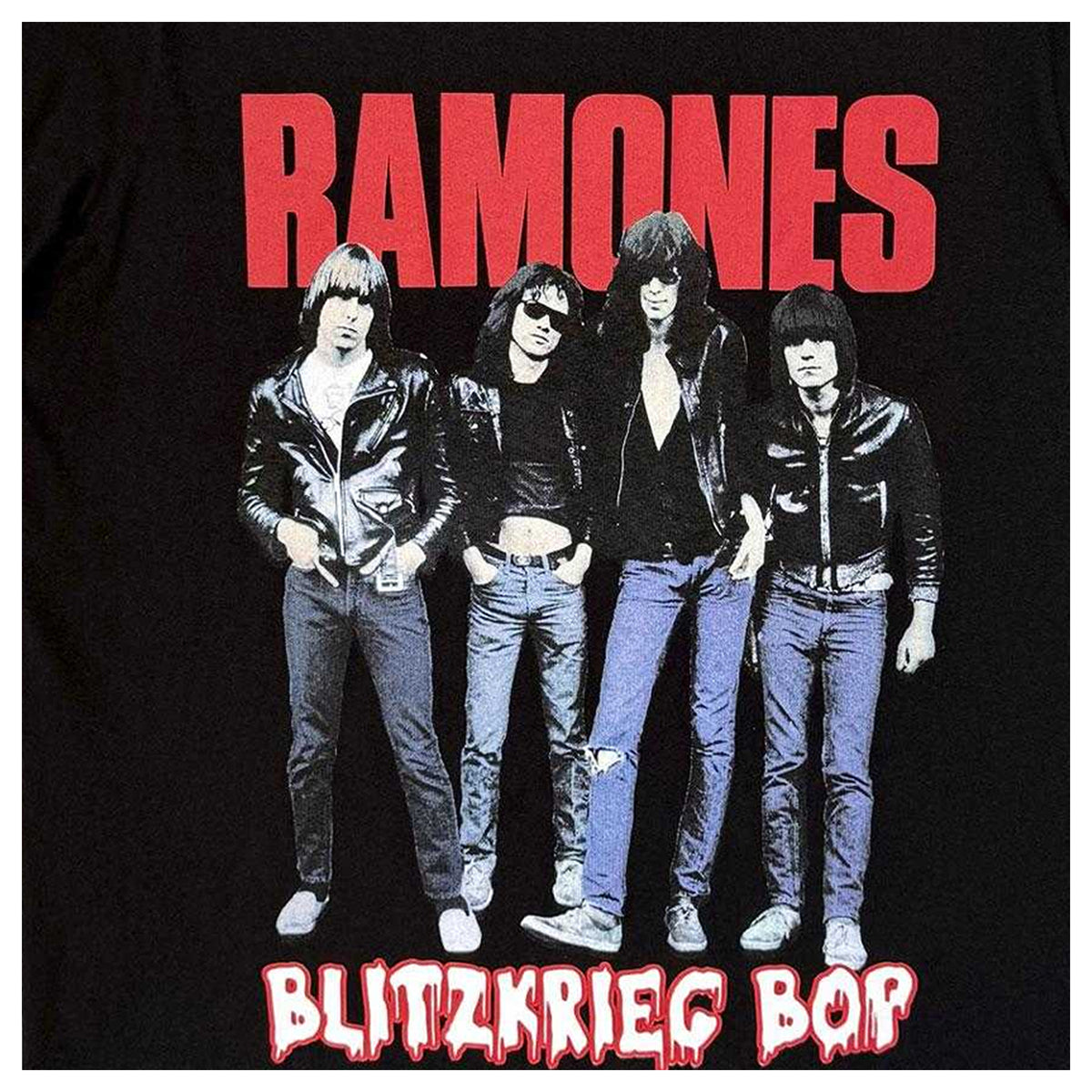 Black - Side - Ramones Unisex Adult Blitzkrieg Bop Carbon T-Shirt