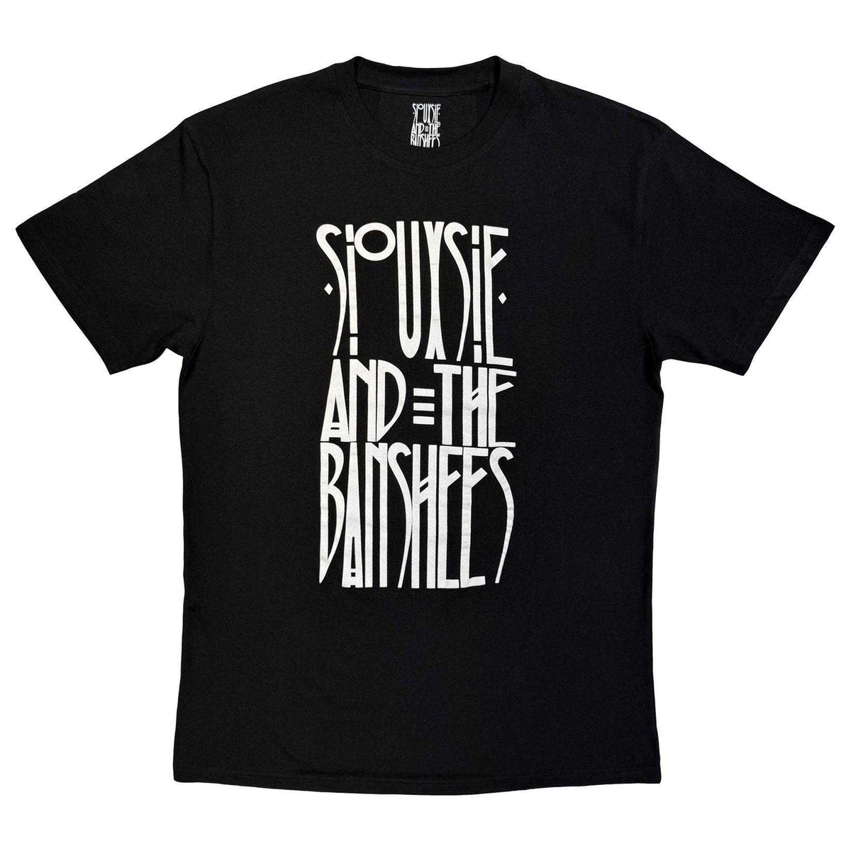 Black - Front - Siouxsie & The Banshees Unisex Adult Mono Logo T-Shirt
