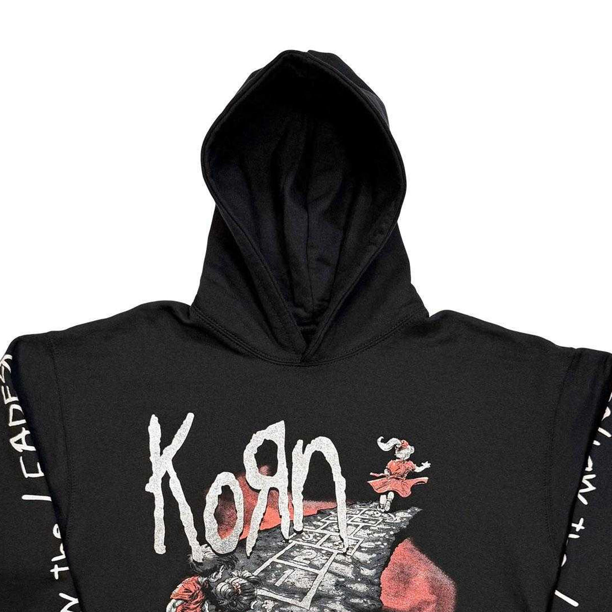 Black - Side - Korn Unisex Adult Follow The Leader Hoodie