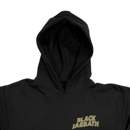 Black - Side - Black Sabbath Unisex Adult US Tour 1978 Pocket Logo Hoodie