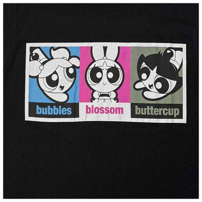 Black - Lifestyle - The Powerpuff Girls Unisex Adult Grid Photos T-Shirt