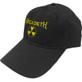Black - Front - Megadeth Unisex Adult Hazard Symbol Logo Baseball Cap