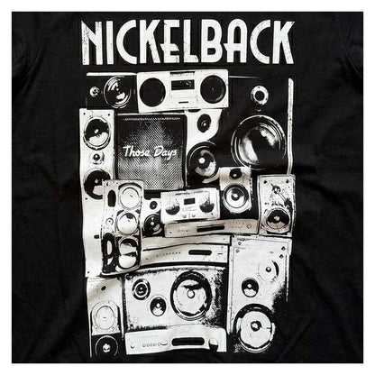Black - Side - Nickelback Unisex Adult Speakers Carbon T-Shirt