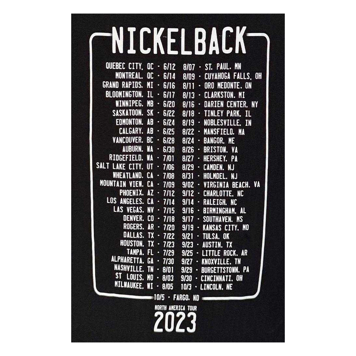 Black - Lifestyle - Nickelback Unisex Adult Get Rollin´ Carbon Back Print T-Shirt