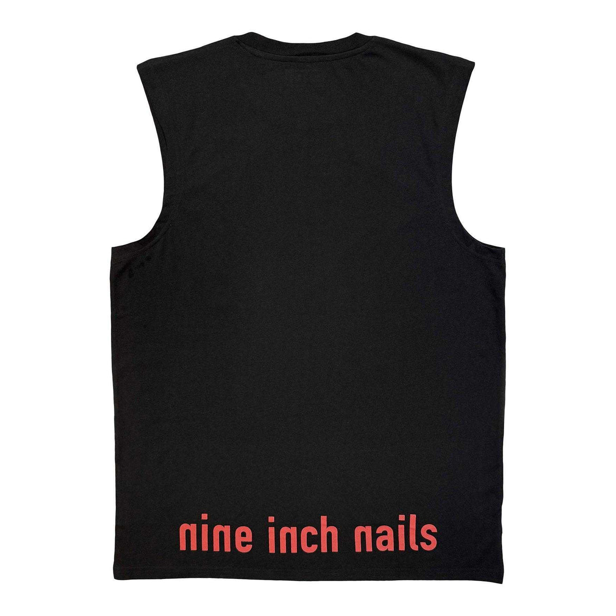 Black-Red - Back - Nine Inch Nails Unisex Adult Logo Tank Top