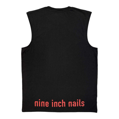 Black-Red - Back - Nine Inch Nails Unisex Adult Logo Tank Top