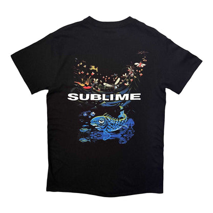 Black - Back - Sublime Unisex Adult Underwater World Back Print T-Shirt