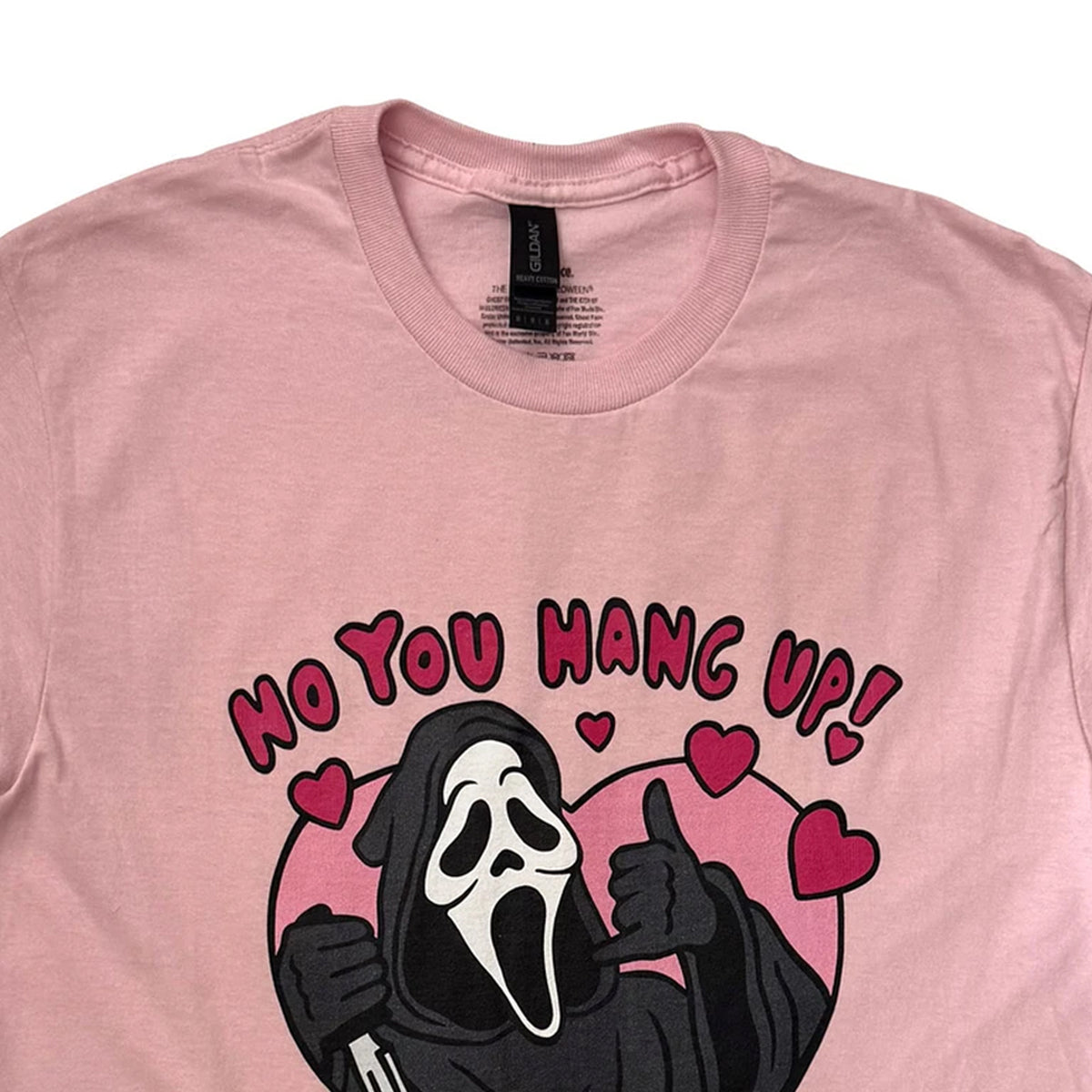 Pink - Side - Ghost Face Unisex Adult No You Hang Up T-Shirt