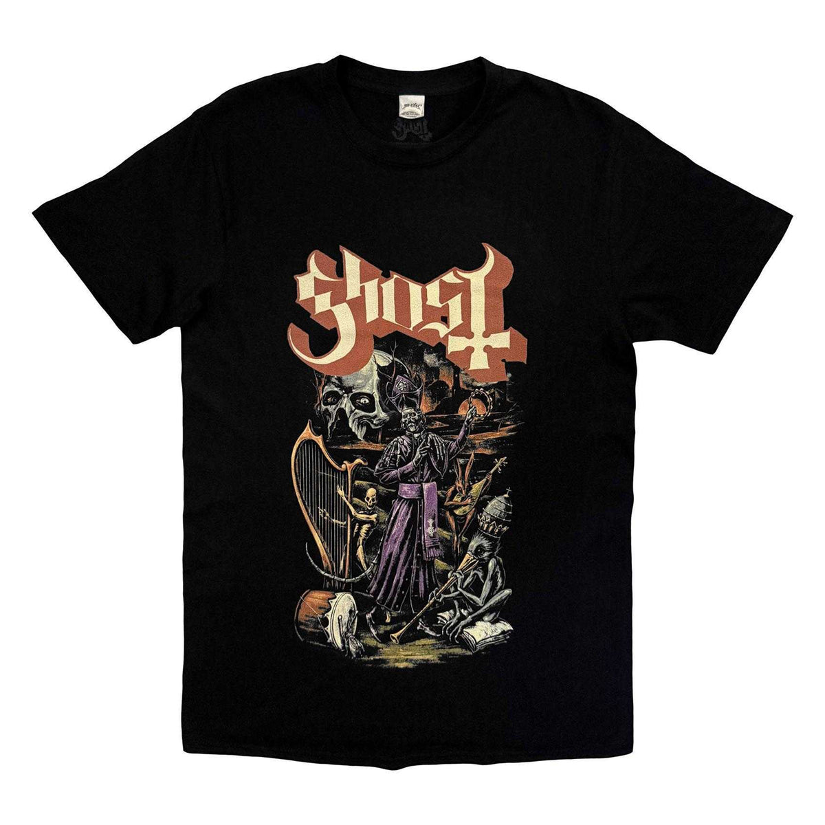 Black - Front - Ghost Unisex Adult What Music They Make T-Shirt