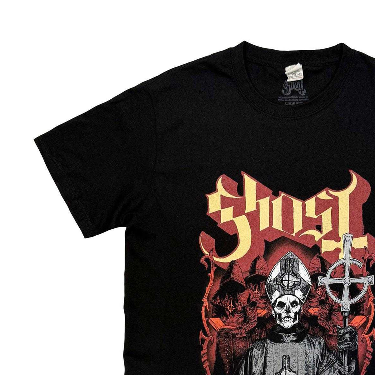 Black - Side - Ghost Unisex Adult Procession 2 T-Shirt