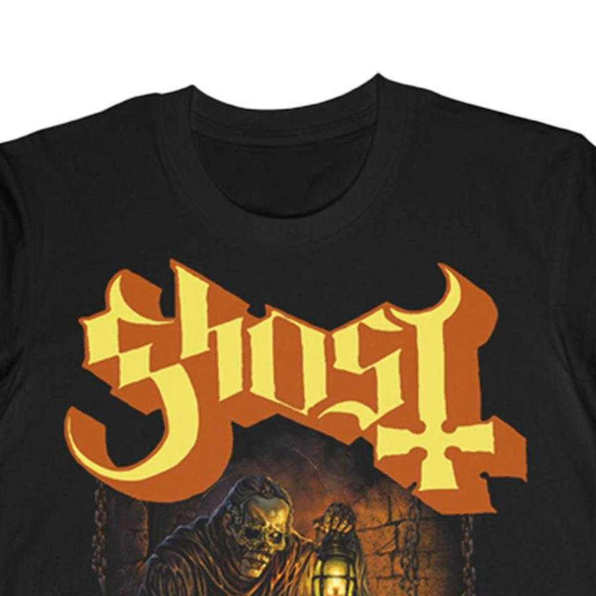 Black - Side - Ghost Unisex Adult Corpselight T-Shirt