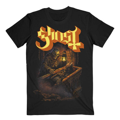 Black - Front - Ghost Unisex Adult Corpselight T-Shirt