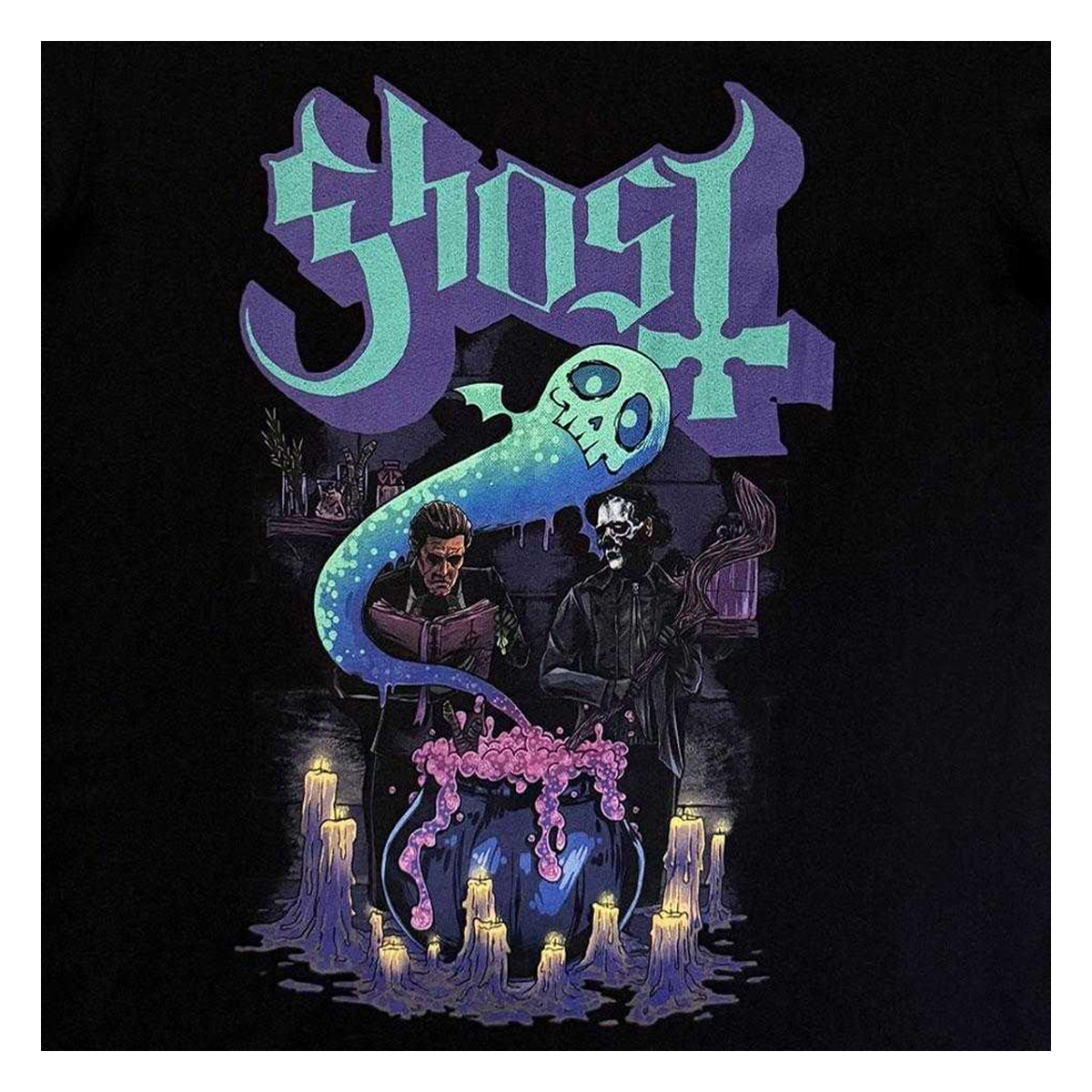 Black - Side - Ghost Unisex Adult Brew Brothers T-Shirt