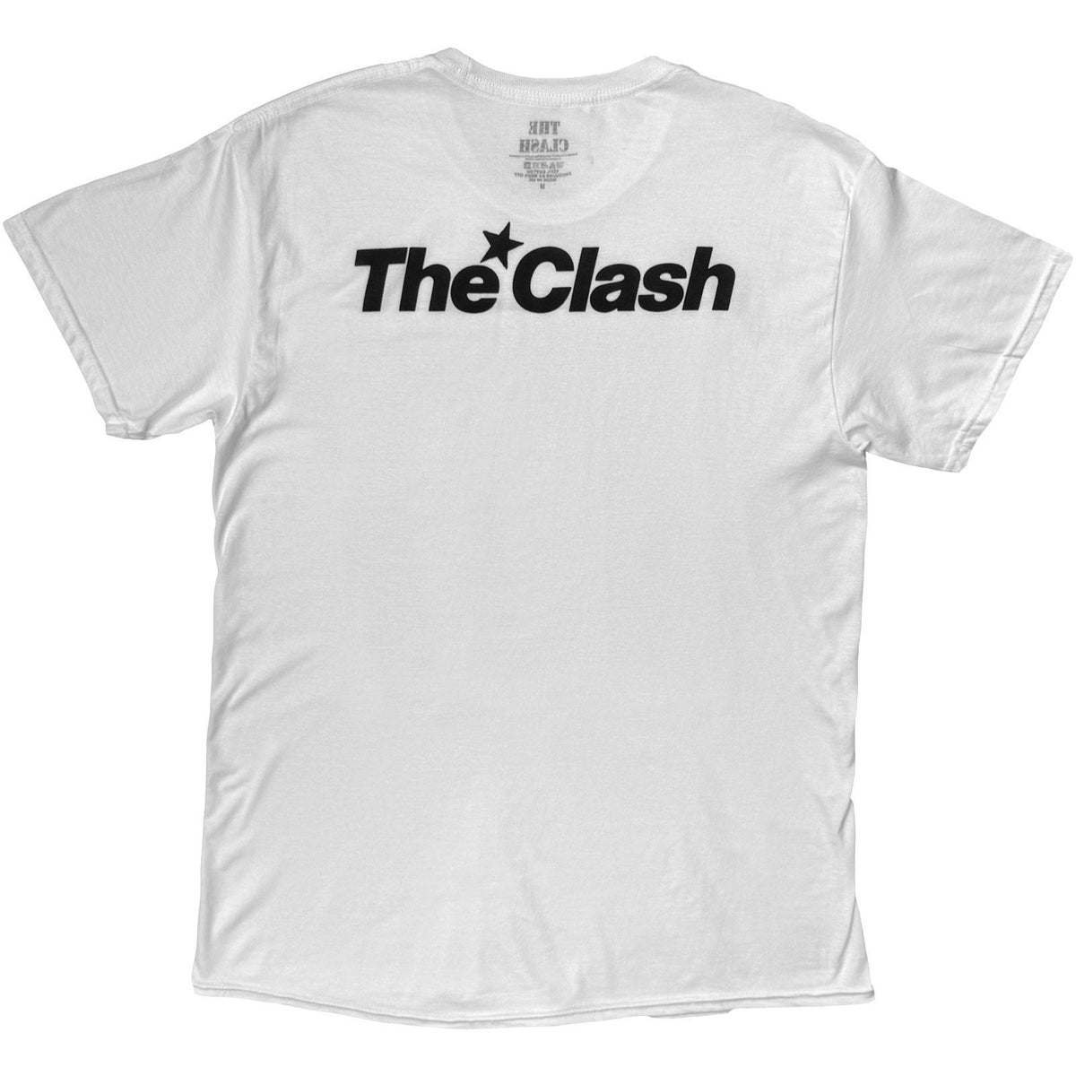 White - Back - The Clash Unisex Adult London Calling Photo Print Back Print T-Shirt