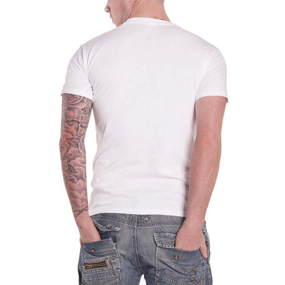 White - Back - The Beatles Unisex Adult Help! Snow T-Shirt