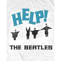 White - Side - The Beatles Unisex Adult Help! Snow T-Shirt