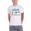 White - Front - The Beatles Unisex Adult Help! Snow T-Shirt