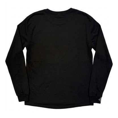 Black - Back - Oasis Unisex Adult Logo Long-Sleeved T-Shirt