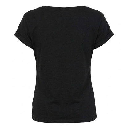 Black - Back - The Simpsons Womens-Ladies Marge Witch Boat Neck Capped Sleeved T-Shirt